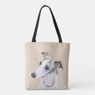 Whippet,English Whippet,Snap,white,brindle,dog,pup Tote Bag