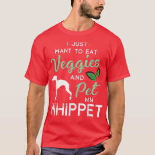 Whippet Funny Vegan Dog Lover Owner Xmas Birthday T-Shirt