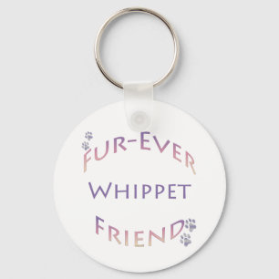 Whippet Furever Friend Key Ring