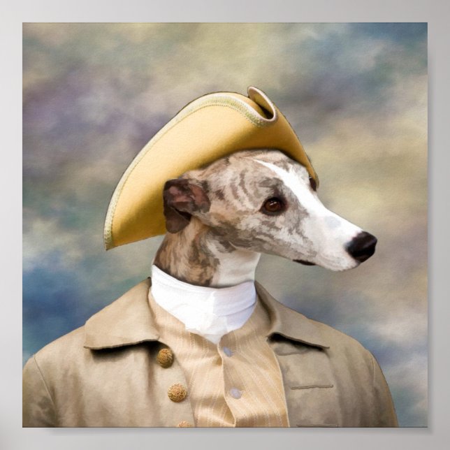 Whippet Gentleman Print (Front)