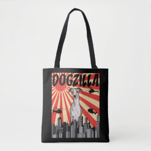 Whippet Gift   funny  japanese dogzilla whippet Tote Bag