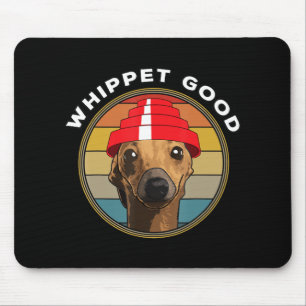 Whippet Good Funny 80s Music Dog Design Mouse Mat