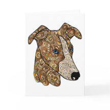 Whippet Greeting Card