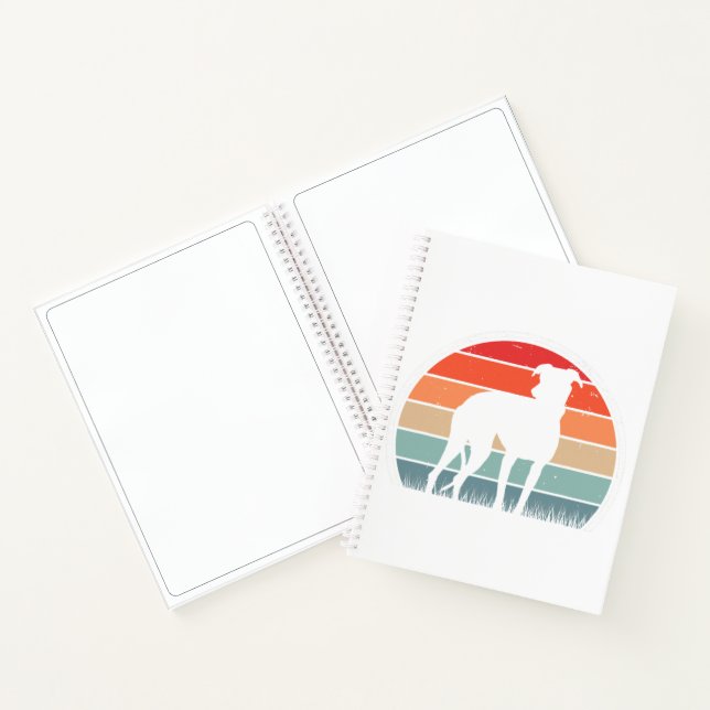 Whippet Greyhound | Sighthound Gift Notebook (Inside)