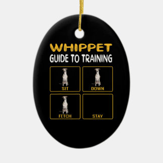 whippet guide to training dog obedience ceramic tree decoration