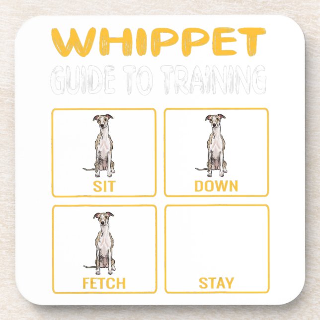Whippet Guide To Training Dog Obedience Coaster (Front)