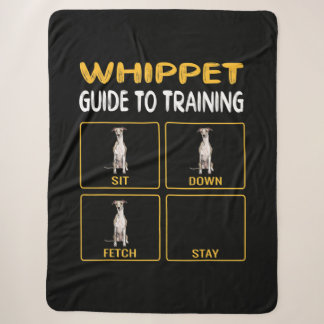 whippet guide to training dog obedience sherpa blanket