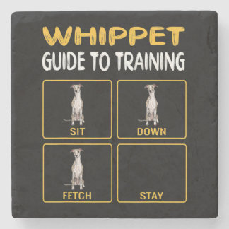 whippet guide to training dog obedience stone coaster