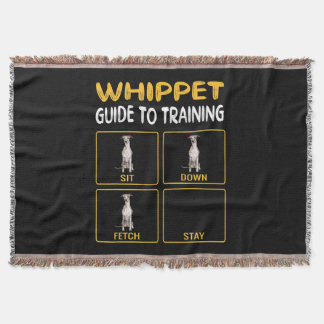 whippet guide to training dog obedience throw blanket