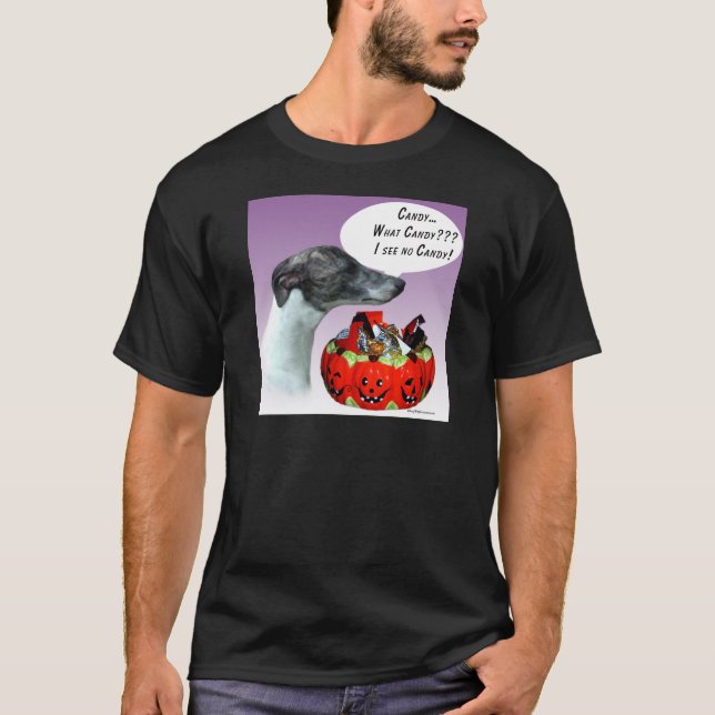Whippet Halloween Candy T-Shirt (Front)