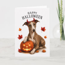 Whippet Halloween Devil Dog
