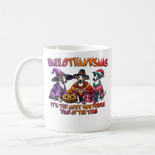 Whippet Halloween Thanksgiving Christmas Oversized Coffee Mug