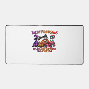 Whippet Halloween Thanksgiving Christmas Oversized Desk Mat