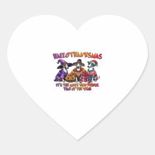 Whippet Halloween Thanksgiving Christmas Oversized Heart Sticker