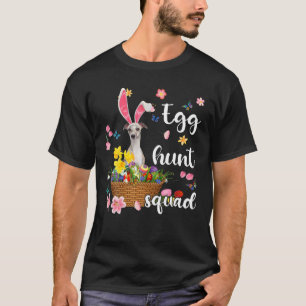 Whippet Happy Easter Day Easter Colorful Egg Hunt T-Shirt