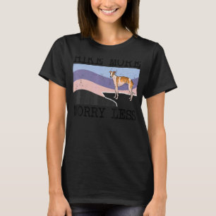 Whippet Hike More Worry Less Graphic Hiking T-Shirt