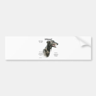 Whippet History Design Bumper Sticker