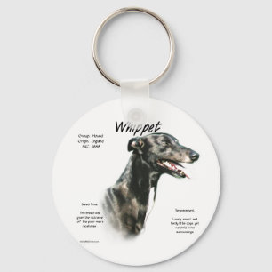 Whippet History Design Key Ring