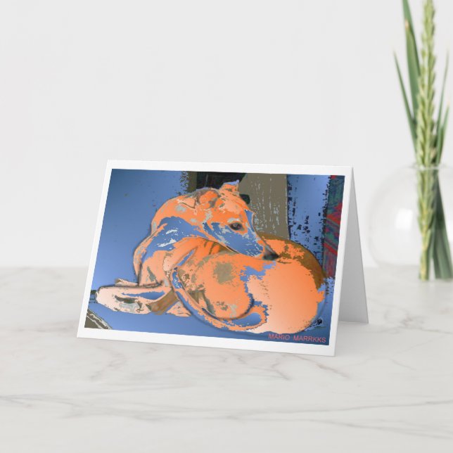 Whippet Hound (Maddie)-Card Card (Front)
