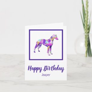 Whippet Italian Greyhound Dog Silhouette PPY&B Card