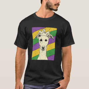 Whippet Jester Mardi Gras Dog Mom or Dad T-Shirt