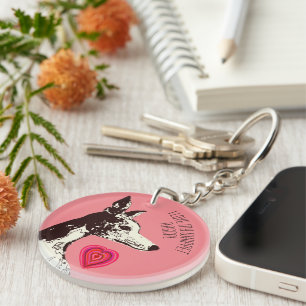 Whippet Keychain