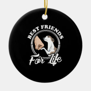 whippet lover gifts whippet lovers sweat ceramic tree decoration