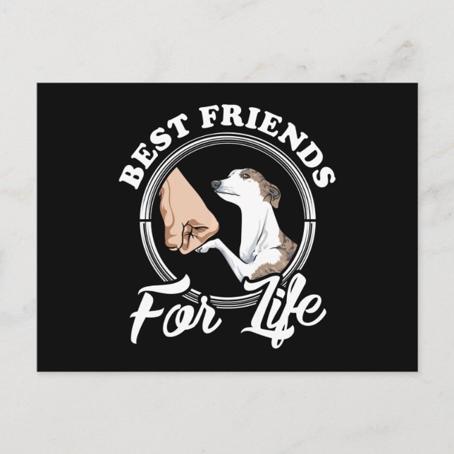 whippet lover gifts whippet lovers sweat holiday postcard (Front)