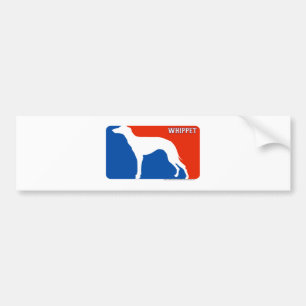 Whippet Major League Dog Bumper Sticker