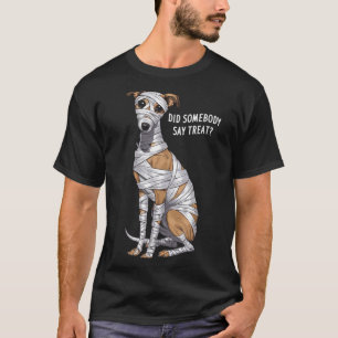 Whippet Mummy Halloween Dog T-Shirt