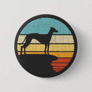  Whippet Owner Retro Vintage 60s 70s Dog Lover  6 Cm Round Badge