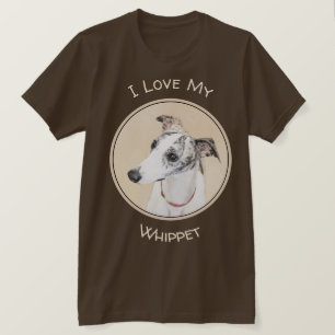 Whippet Painting - Cute Original Dog Art T-Shirt