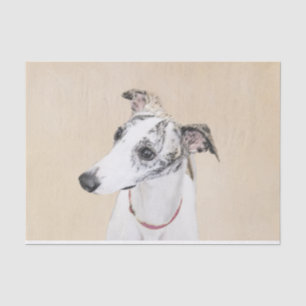 Whippet Painting - Cute Original Dog Art Tissue Paper