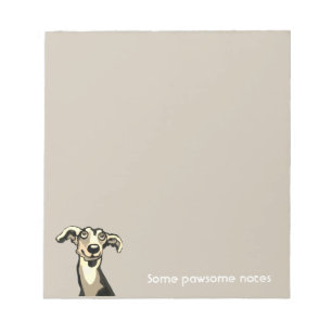 Whippet, pawsome notes paper pad