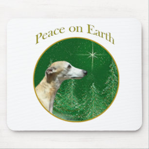Whippet Peace Mouse Mat