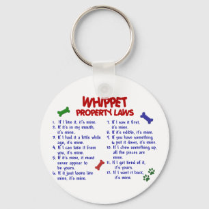 WHIPPET Property Laws 2 Key Ring