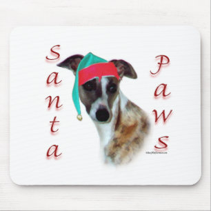 Whippet Santa Paws Mouse Mat