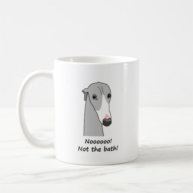 Whippet Semaphore Coffee Mug #3 (Left)