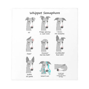 Whippet Semaphore Notepad