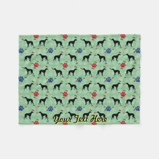Whippet Shadow Fleece Blanket