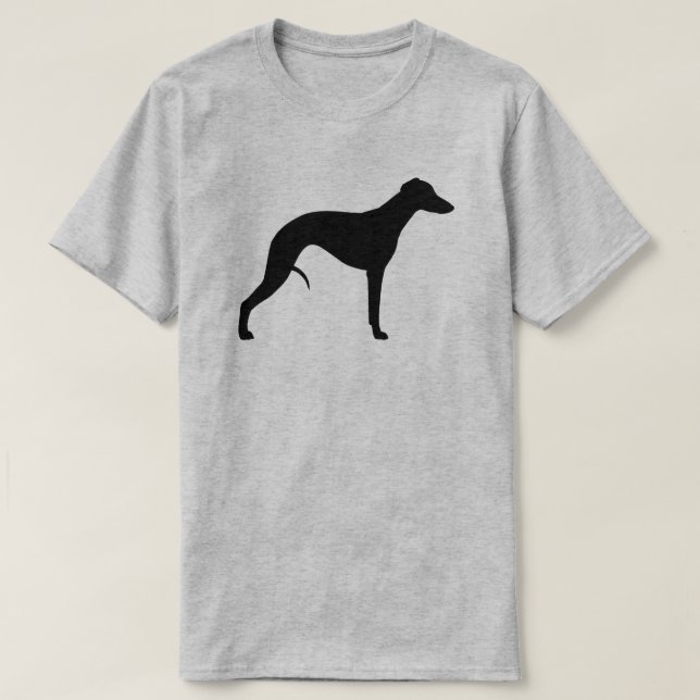 Whippet Silhouette T-Shirt (Design Front)