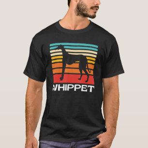 'whippet Silhouette' Vintage Retro Cool Dog Whippe T-Shirt