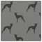 Whippet Silhouettes Pattern | Dog Lover's Grey