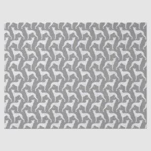 Whippet Silhouettes Pattern Tissue Paper