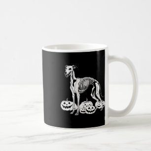 Whippet Skeleton Birthday Halloween Dog Mens Women Coffee Mug