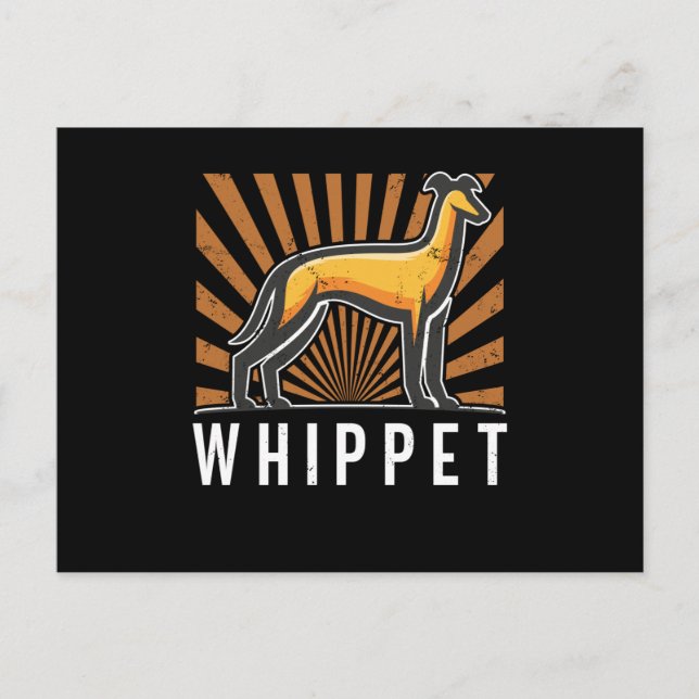 Whippet Snaphound | Dog Owner English Whippets Postcard (Front)