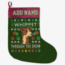 Whippet Through The Snow Ugly Christmas