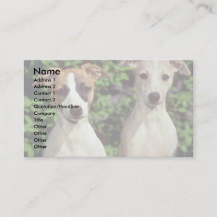 Whippets Business Card