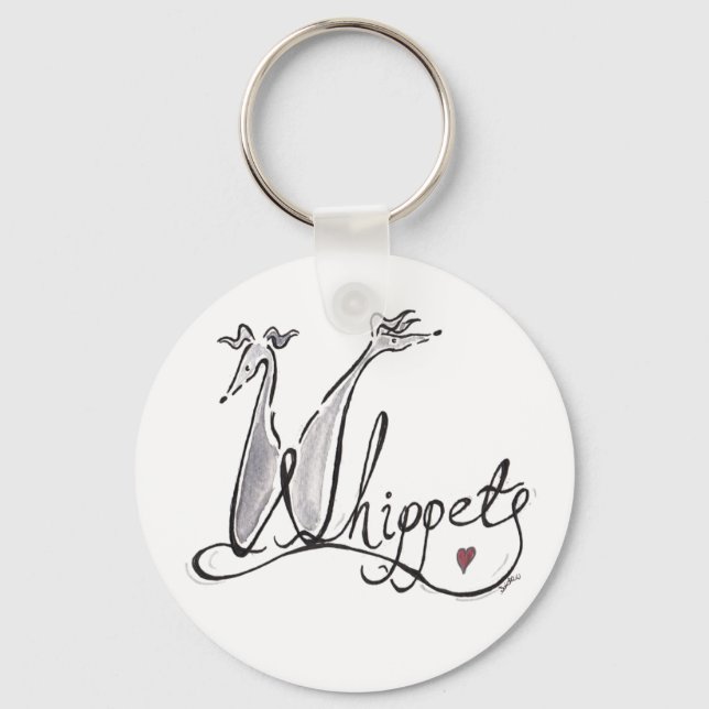 Whippets Key Ring (Front)
