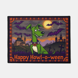 Whippetstein Happy Howl-o-ween Doormat